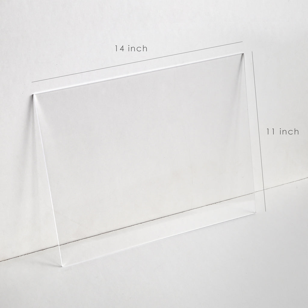 11x14" Acrylic Blanks, Clear, 6 Pack