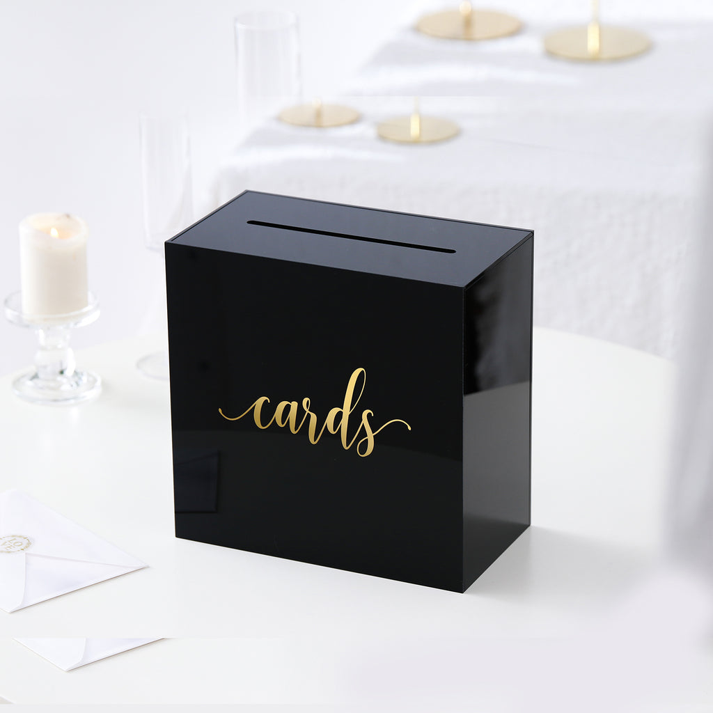 gold wedding card box