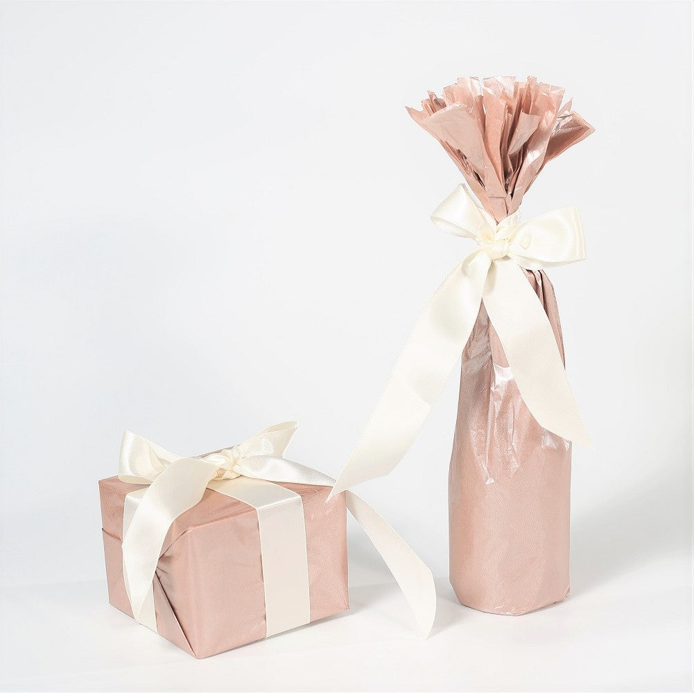 Blush & White Rose Gold Tissue Paper Mix Luxury Satin Quality X 10 Sparkly  Lg