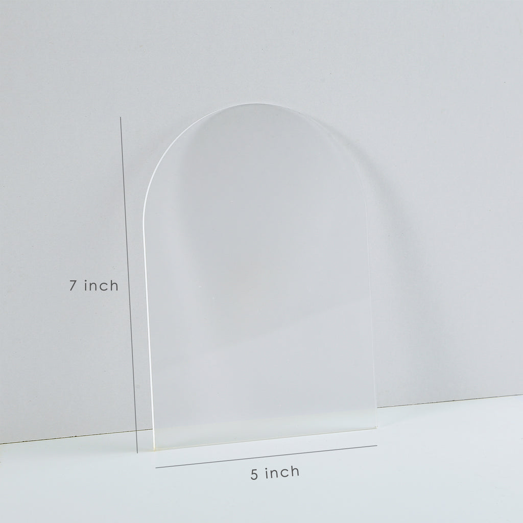 5x7" Arch Acrylic Blanks, Frosted, 20 Pack