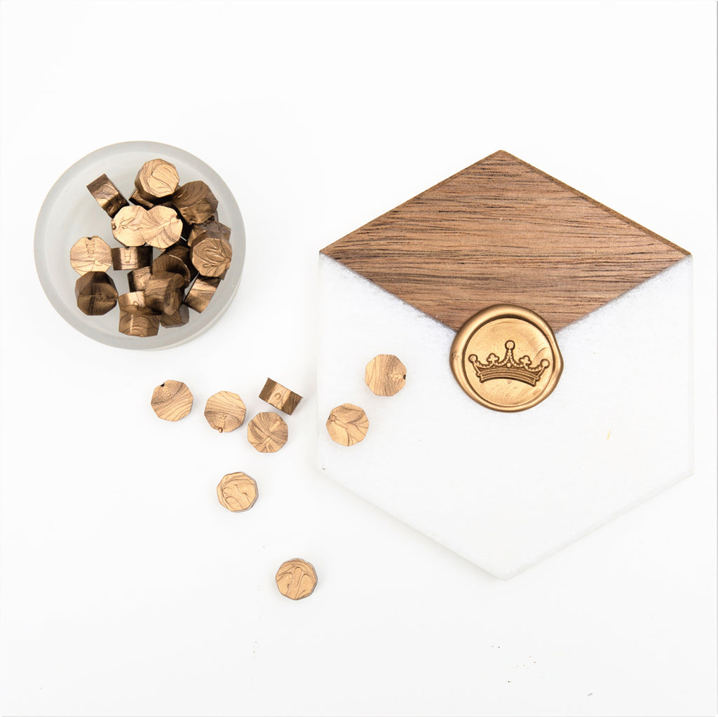 Beige Wax Seal Beads 100 - oblation papers & press