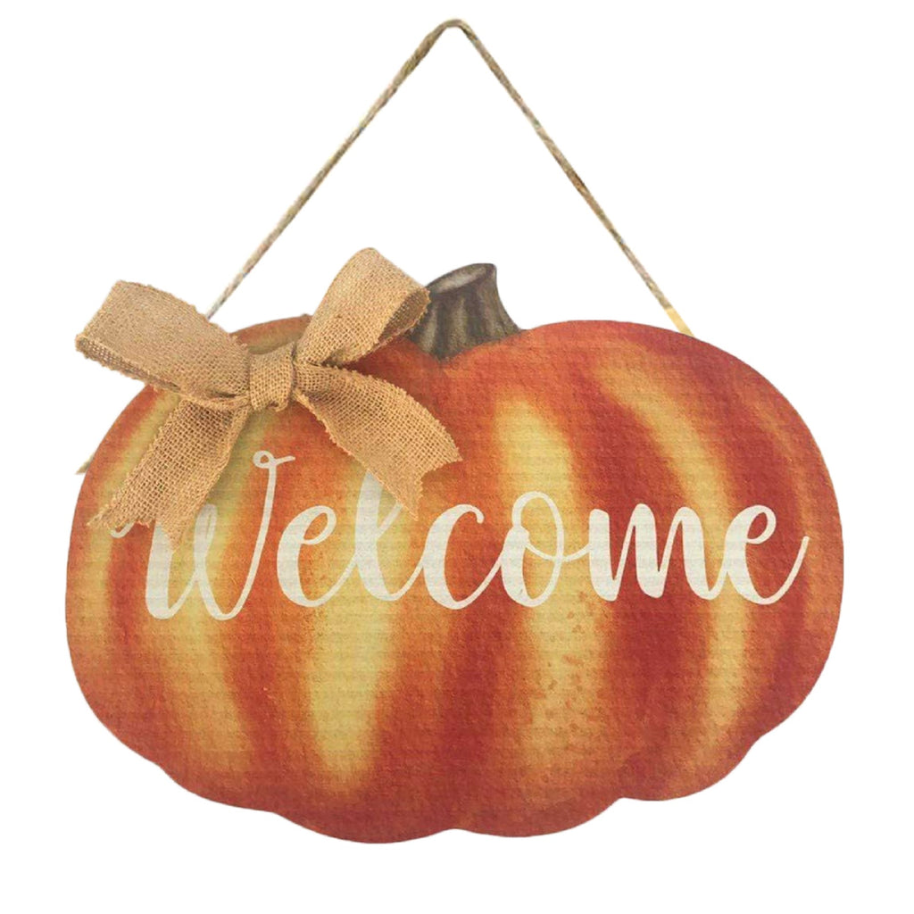 Welcome Pumpkin Door Sign