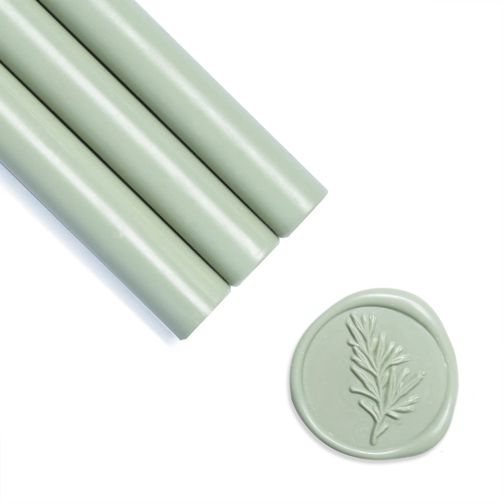 Sage Green Sealing Wax Sticks, 8 Pack