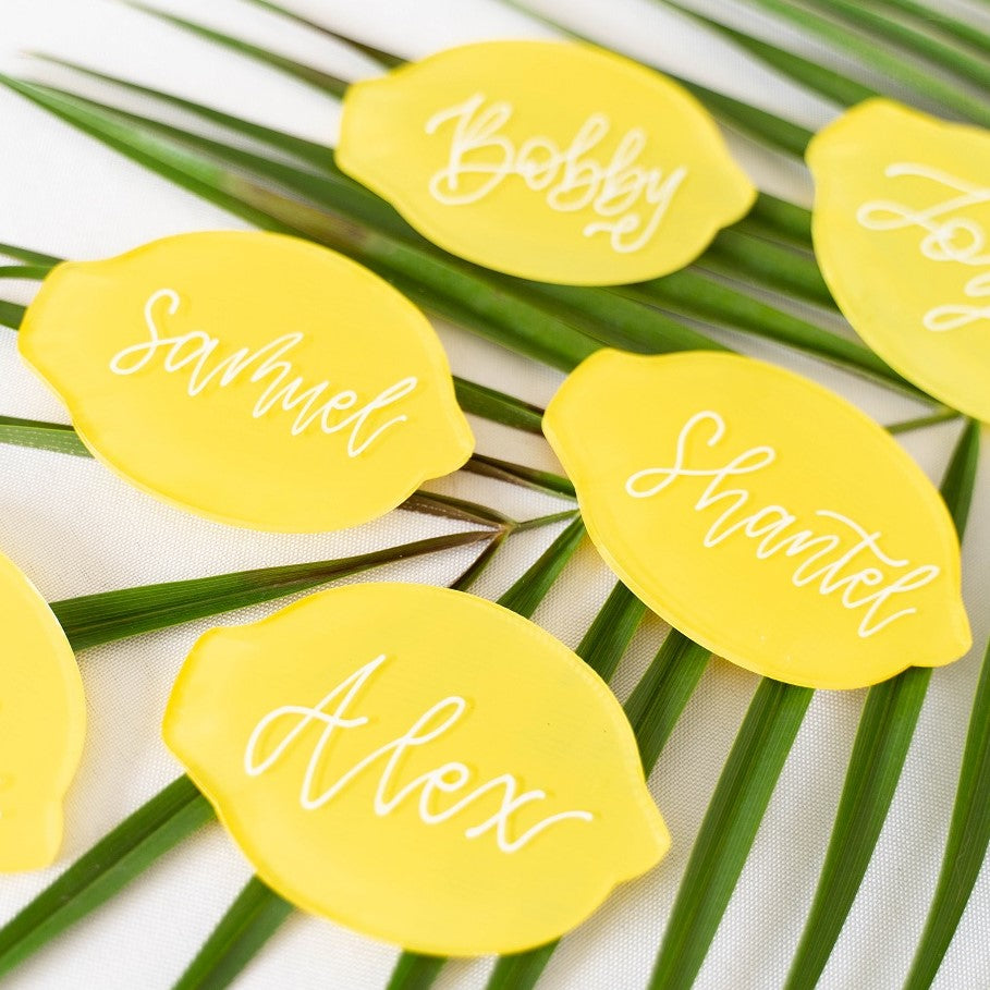 How to Use Lemon Acrylics For Your Lemon Themed Party