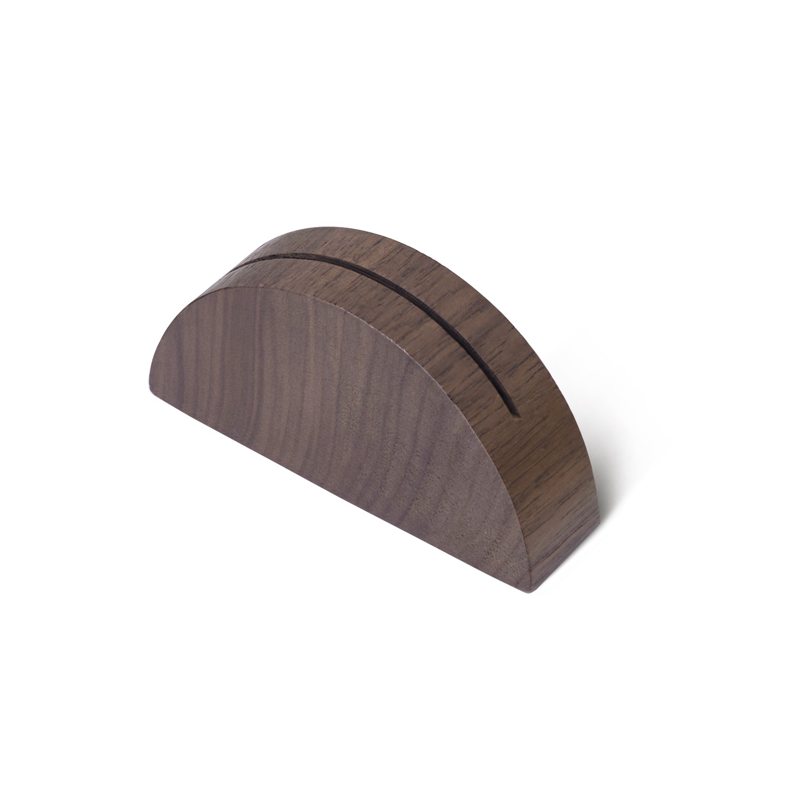 10 Set 2" Arch Walnut Wood Stand with Cards |1.2mm Slot, for Wedding Table Number Sign, Place Card Holder, Photo Display Stand | for Event Decor, Retail Shop, Cafe Restaurant Menu, Business Card, Name Tag