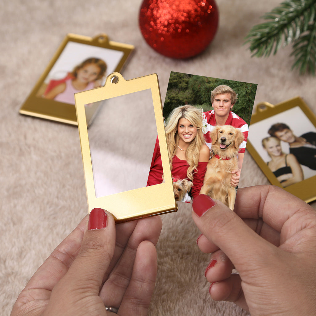 Christmas Fujifilm Instax Mini Acrylic Frames, 8 Pack Gold Acrylic Frames for Picture
