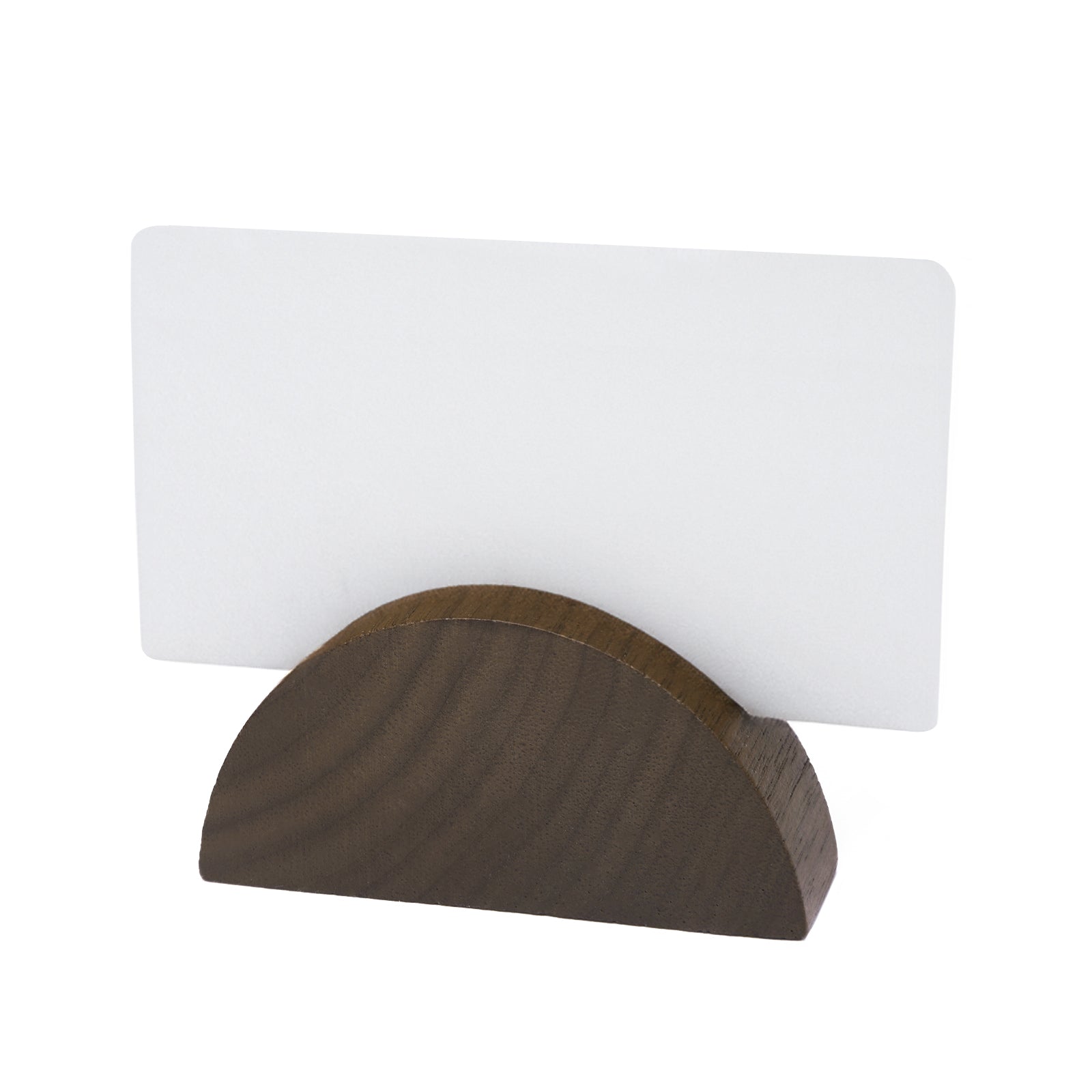 10 Set 2" Arch Walnut Wood Stand with Cards |1.2mm Slot, for Wedding Table Number Sign, Place Card Holder, Photo Display Stand | for Event Decor, Retail Shop, Cafe Restaurant Menu, Business Card, Name Tag