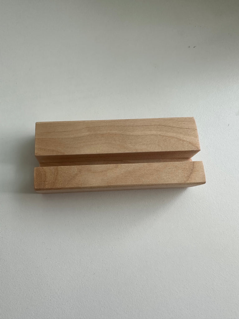 3.5" Birch Wood Calendar Stand Mini Size