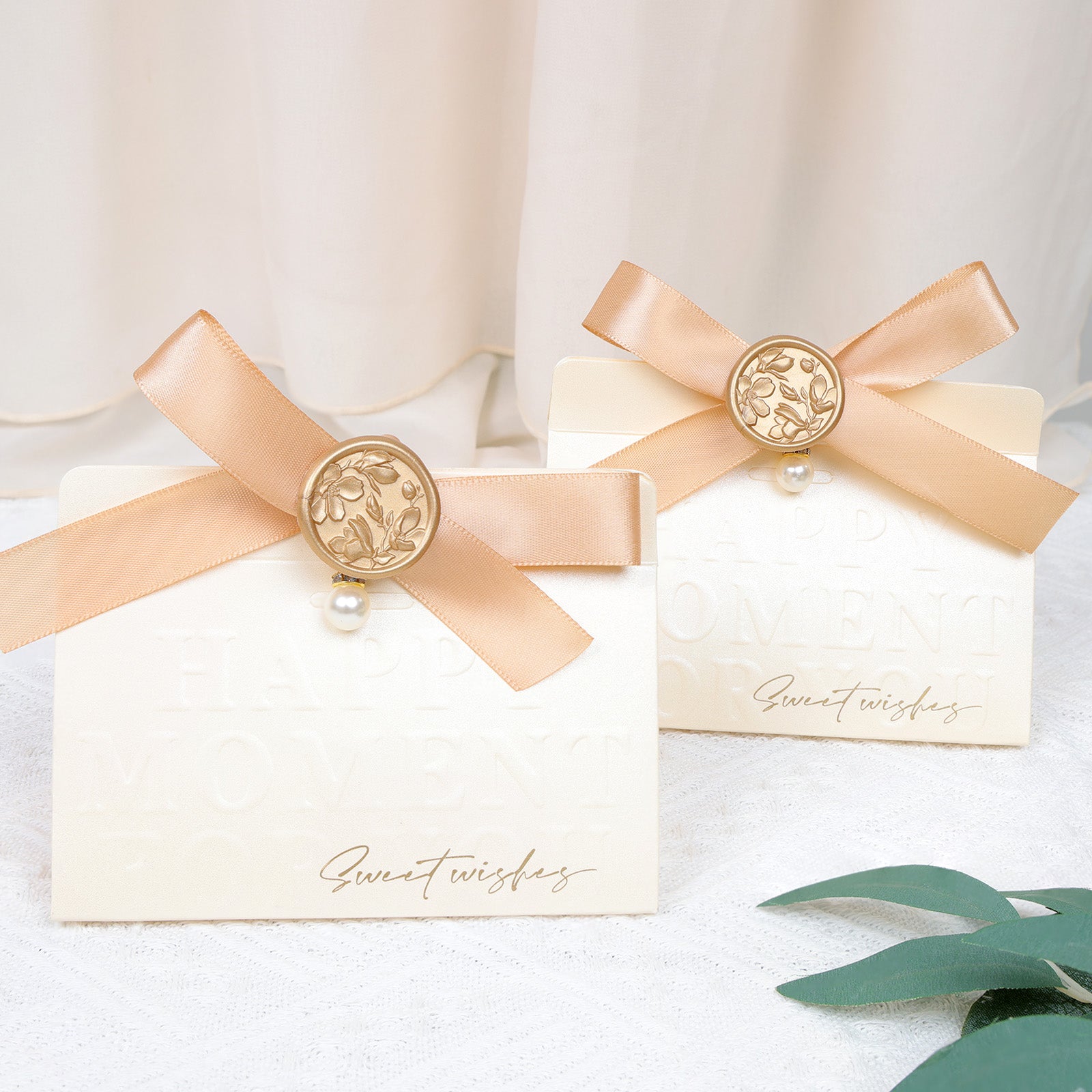 Wax Seal Stickers - 3D Magnolia Wedding Invitation Envelope Botanical  Self- Adhesive Light Gold Wax Seal Stickers, 50 Pcs