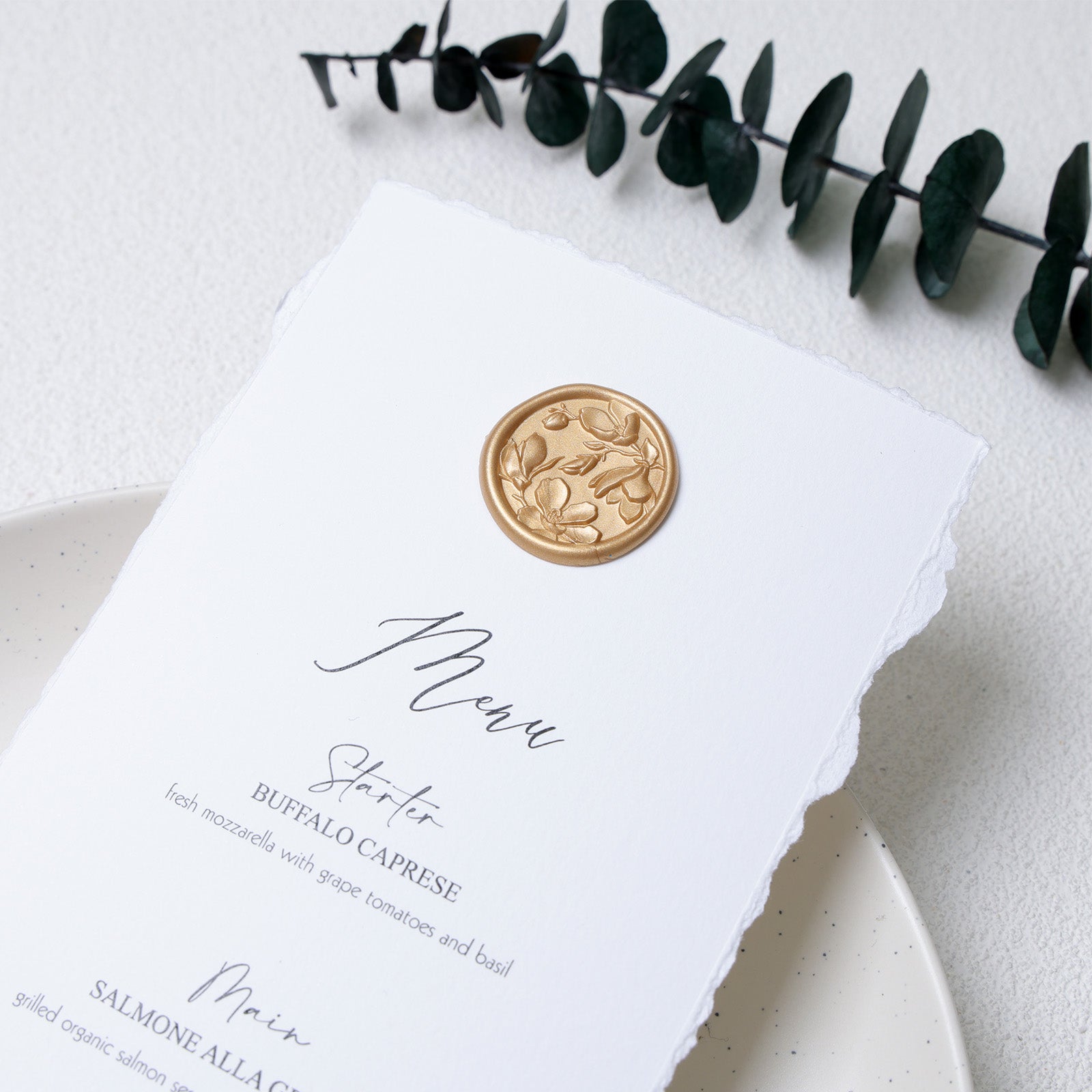 Wax Seal Stickers - 3D Magnolia Wedding Invitation Envelope Botanical  Self- Adhesive Light Gold Wax Seal Stickers, 50 Pcs