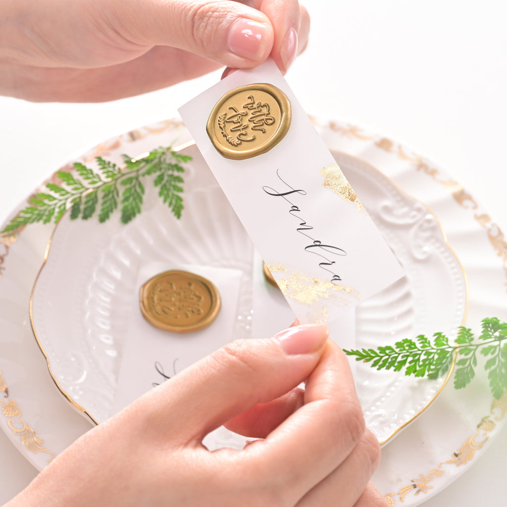 UNIQOOO 50 Pack Olive Green Wax Seal Stickers - Self-Adhesive Eucalyptus Design For Invitations & Gifts