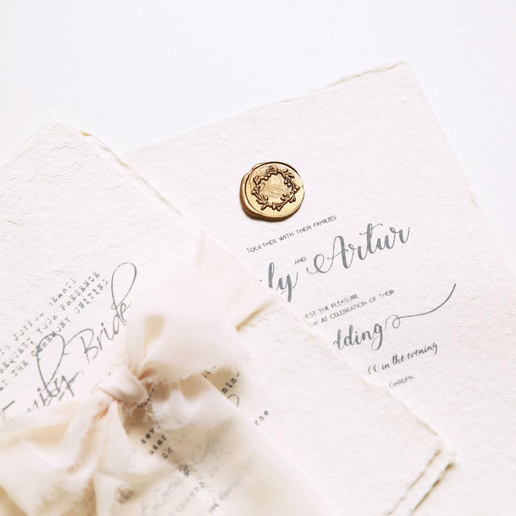 Cranberry Wreath Botanical Wax Seal Stamp