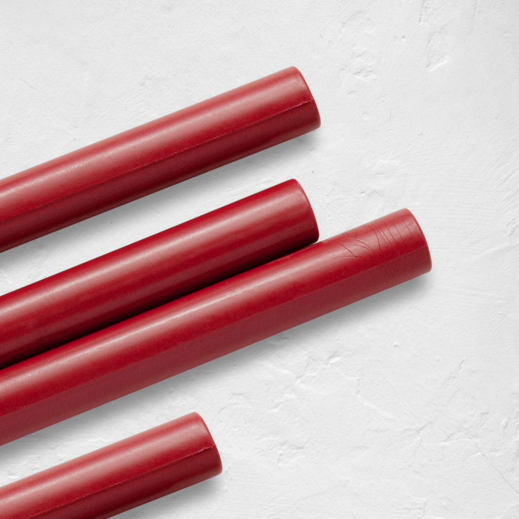 Christmas Poinsettia Red Sealing Wax Sticks, 8 Pack