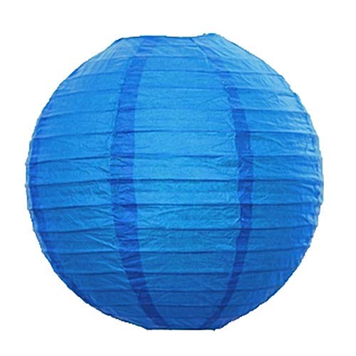 UNIQOOO 18Pcs Premium Assorted Size/Color Blue Paper Lantern Set, Reusable Hanging Decorative Japanese Chinese Paper Lanterns, Easy Assemble, for Birthday Wedding Baby Shower Holiday Party ( Only Delivery to US)