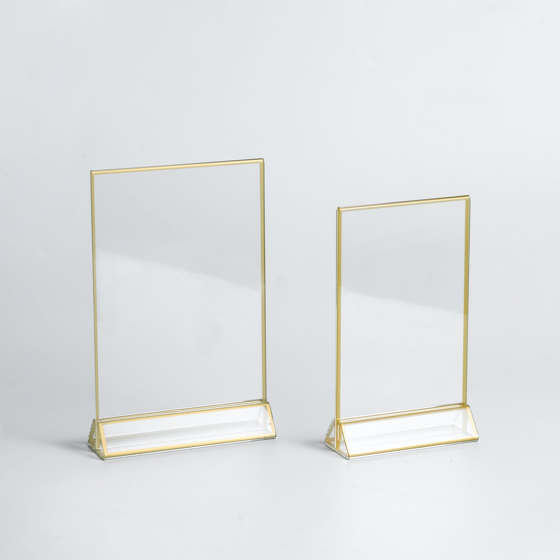 5x7 inch Acrylic Frame with Gold Print, Pack of 6