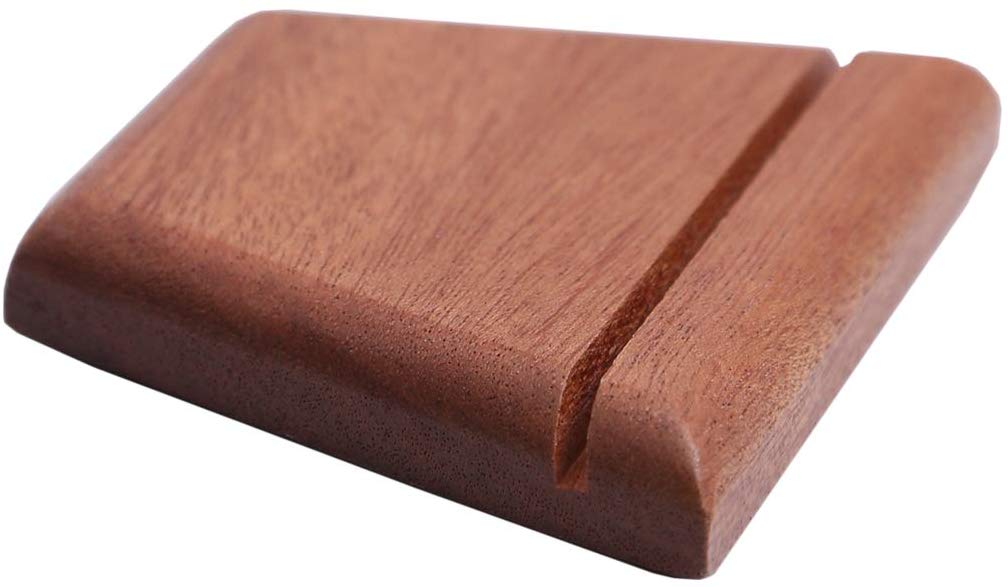 6 Pack Sapele Rustic Wood Stands for Chalkboard Sign | Wooden Holders for 1/8" Thick Acrylic Sheet | for Wedding Retail Shop Bakery Cafe Restaurant