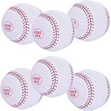 UNIQOOO 6Pcs Premium 12'' Baseball Paper Lantern Set, Reusable Hanging Decorative Japanese Chinese Lanterns, Easy Assemble Foldable,Sports Fan Team Event Game Party School Nursery Decoration