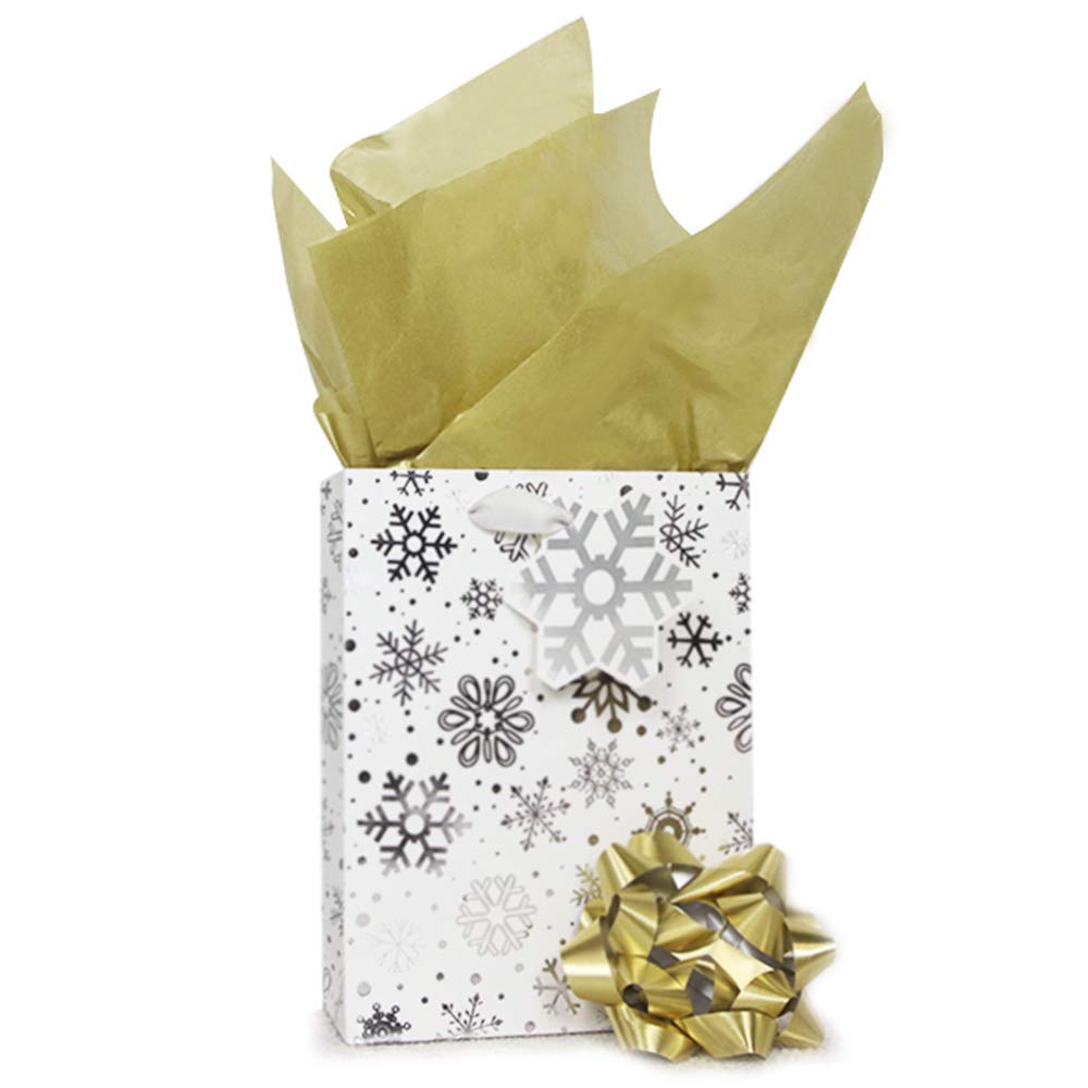 Gift Tissue Paper Bulk - 60-Sheet Silver Gift Wrapping Tissue Paper, 20 x  20 Inches, Gift Bag Tissue Paper Gift Wrap, Premium Quality Tissue Paper