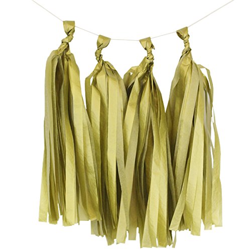 UNIQOOO 60 Sheets Premium Metallic Gold Tissue Gift Wrap Paper Bulk, 20" X 26" Each, 100% Recyclable Gift Wrapping Accessory, Perfect for Gift Wrapping, Wine Bottles, Any Art Craft Idea ( Only Delivery to US)