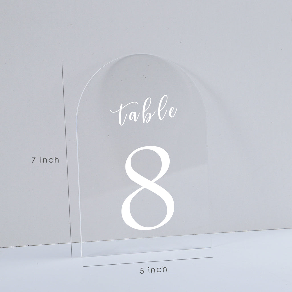 5x7" Arch Acrylic Blanks, Clear, 20 Pack