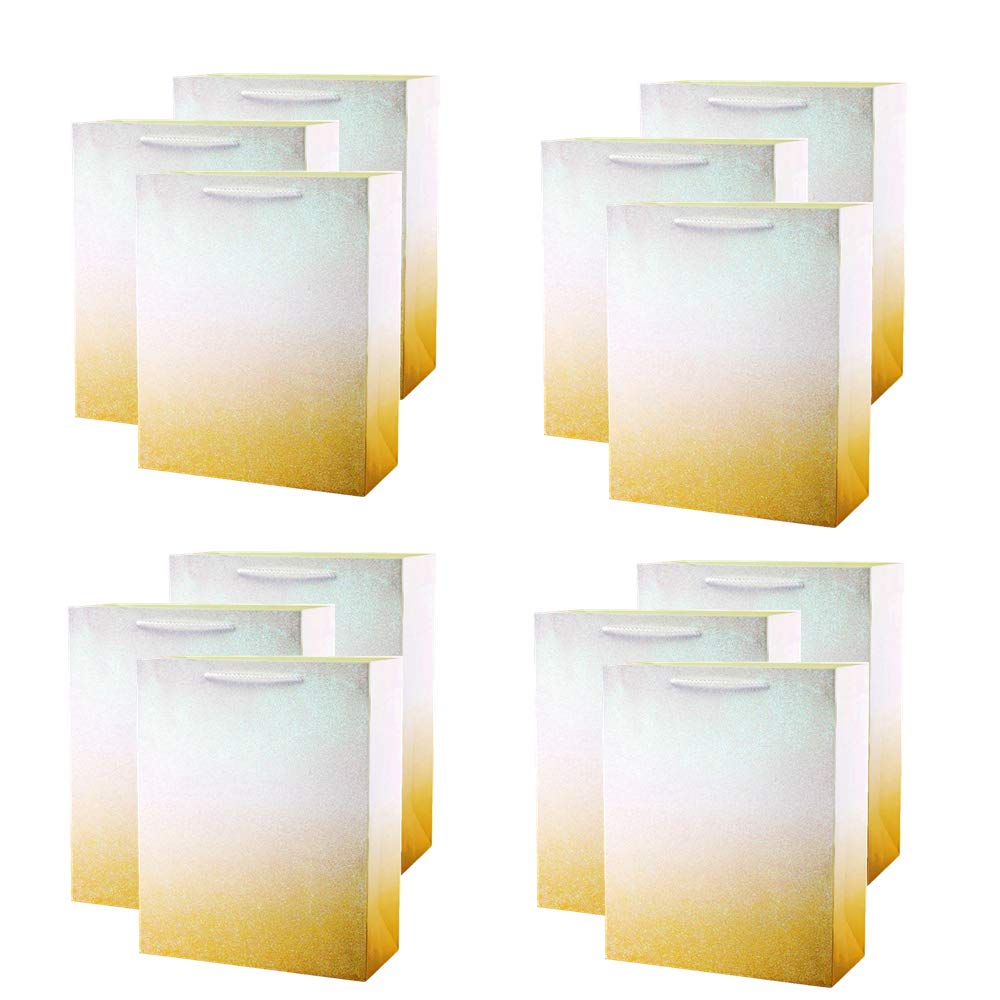 Gold Glitter Ombre Gift Bags