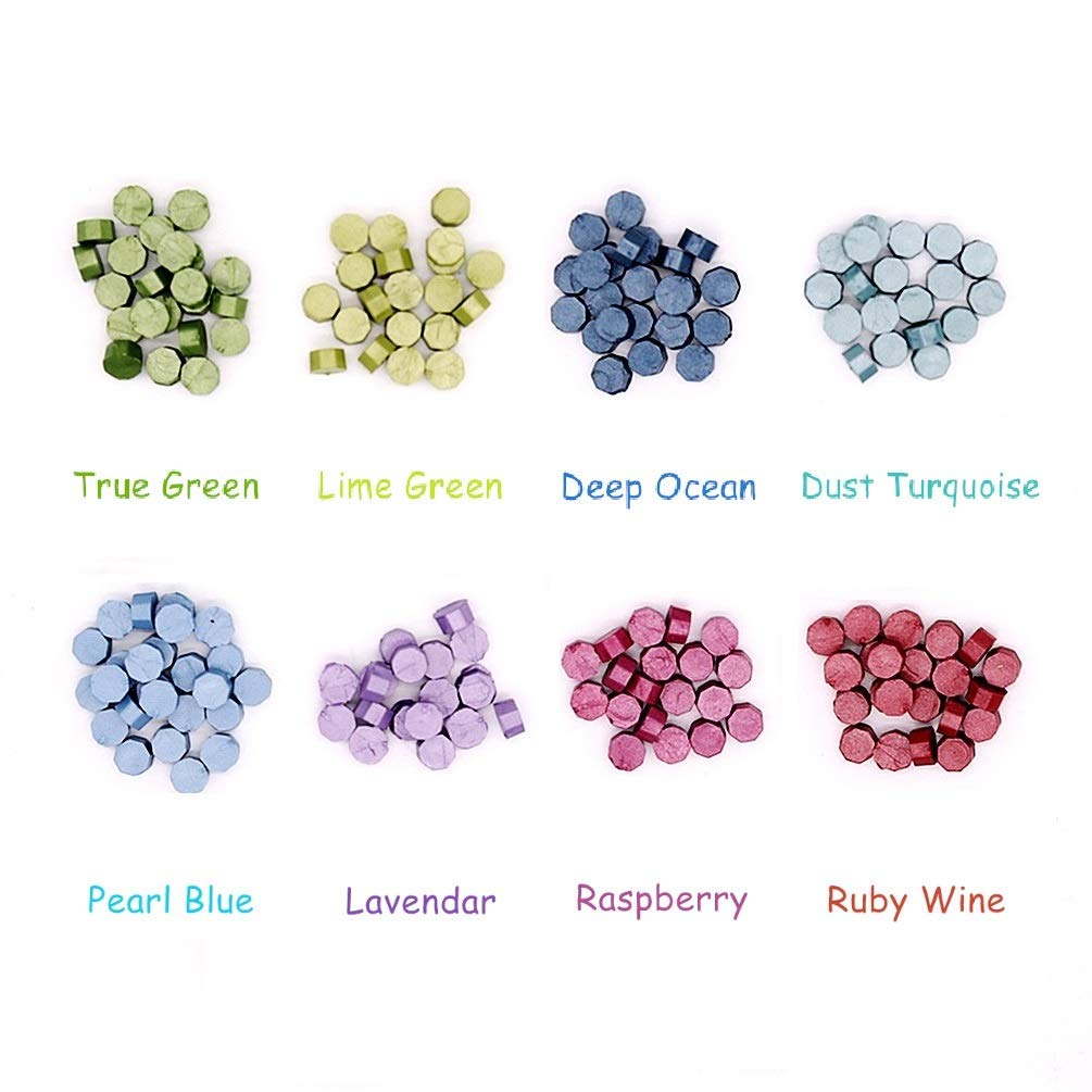 Assorted 8 Colors Sealing Wax Beads, 180 Count
