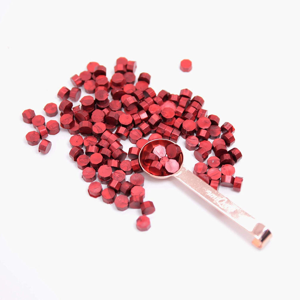 Burgundy Wine Red Sealing Wax Beads, 180 Count