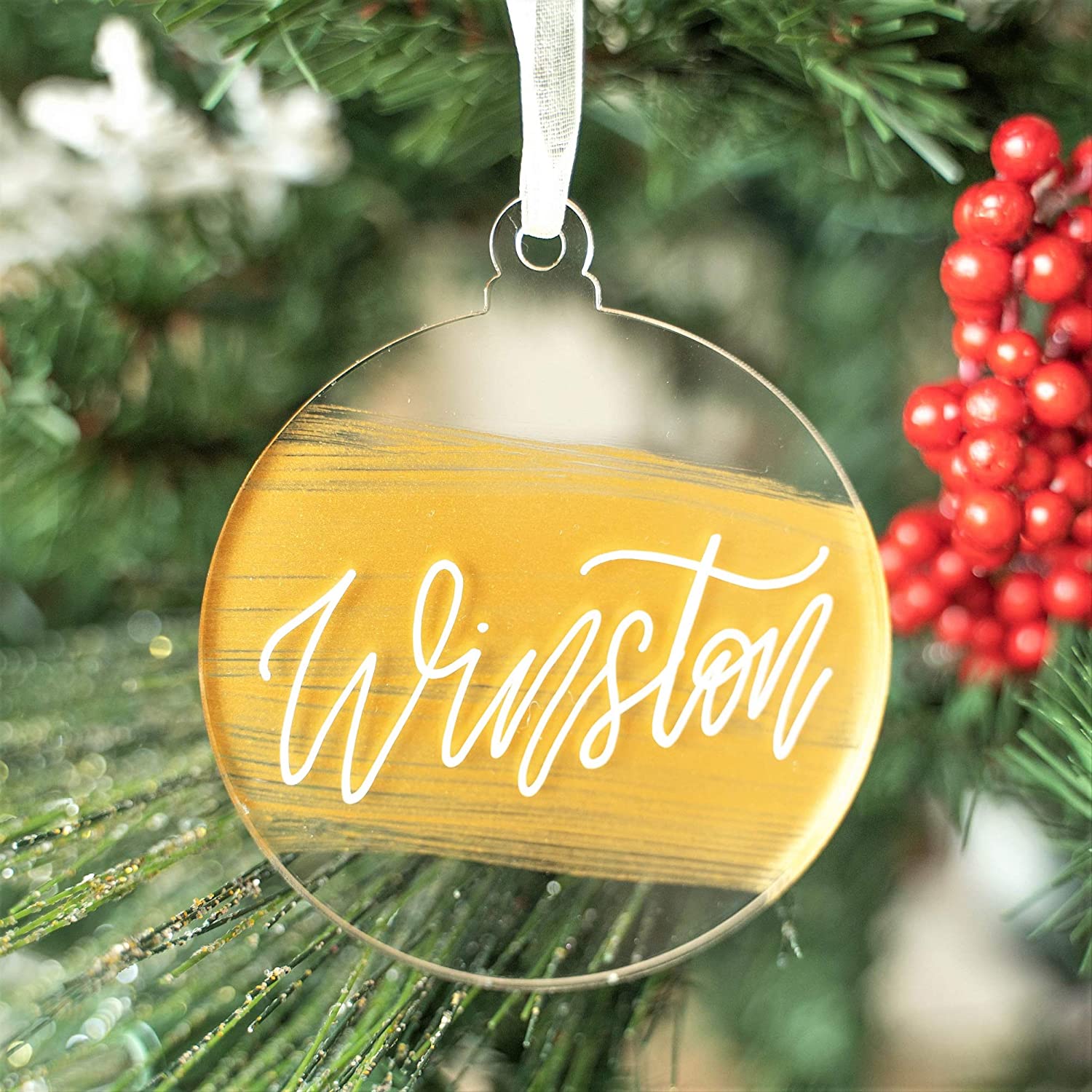 Clear Round Acrylic Christmas Ornament, 940 Pack