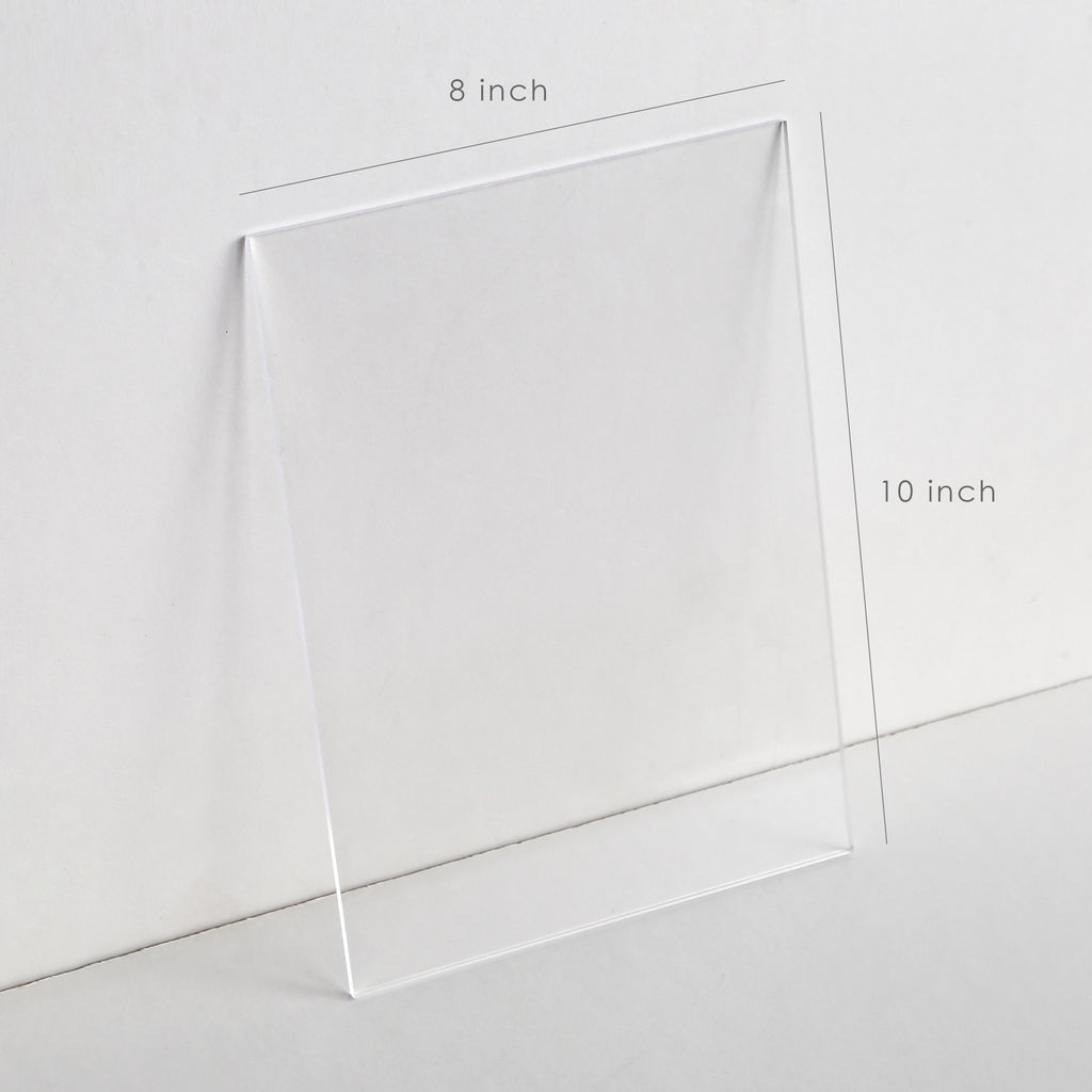 8x10" Acrylic Blanks, Clear, 10 Pack