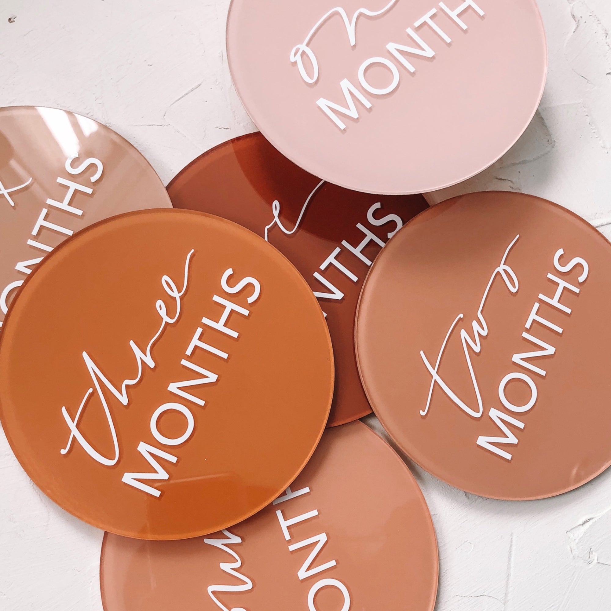 4 inch Circle Acrylic Blanks | Clear Baby Milestones, DIY blanks, wholesale