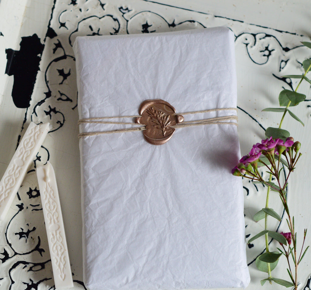 Botanical Rosemary Twig Wax Seal Stamp Gift Kit