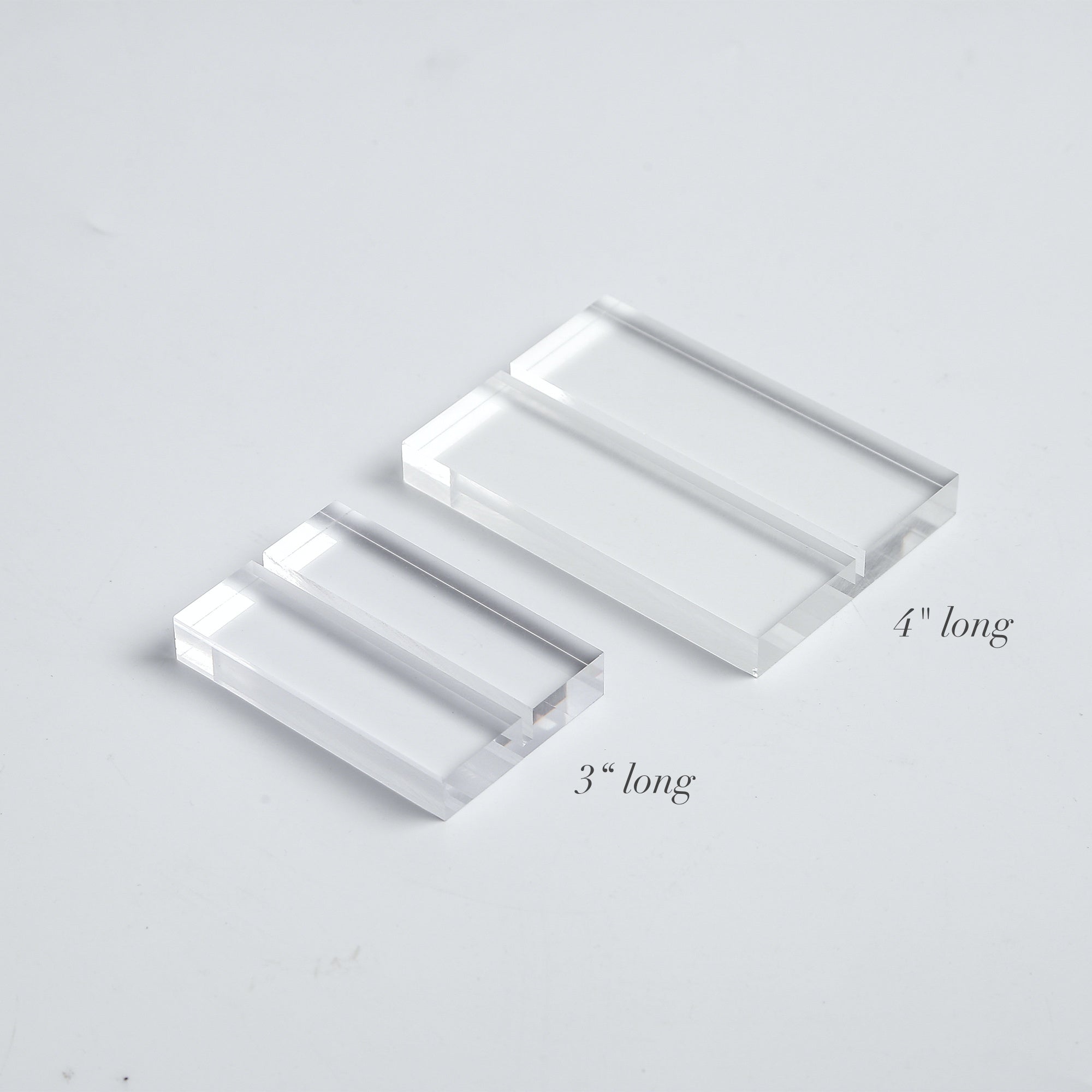 4" Large Acrylic Stand | Wedding Sign Holders, 6 Count
