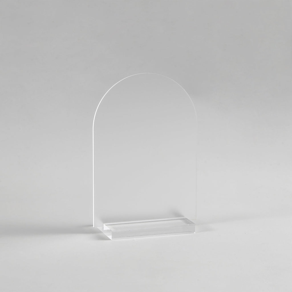 5x7" Arch Acrylic Blanks with acrylic stand, Frosted, 40 Set