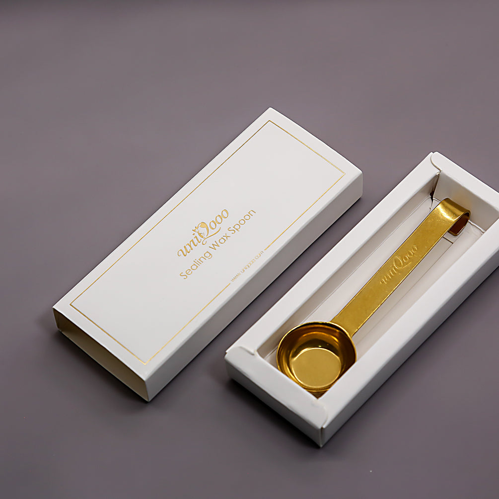 Sealing Wax Melting Spoon, Gold Finish