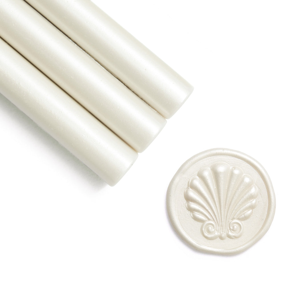 Pearl White Sealing Wax Sticks, 8 Pack