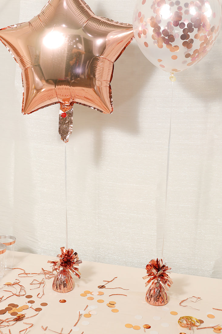 Metallic Rose Gold Balloon Weights