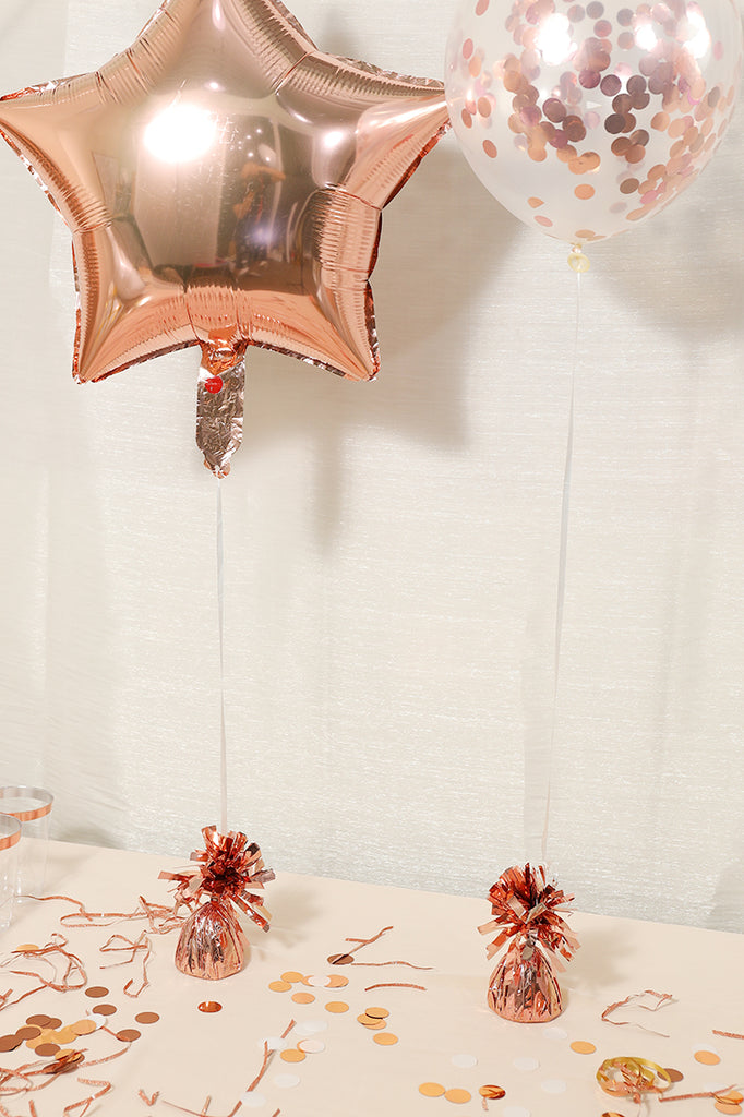 Metallic Rose Gold Balloon Weights