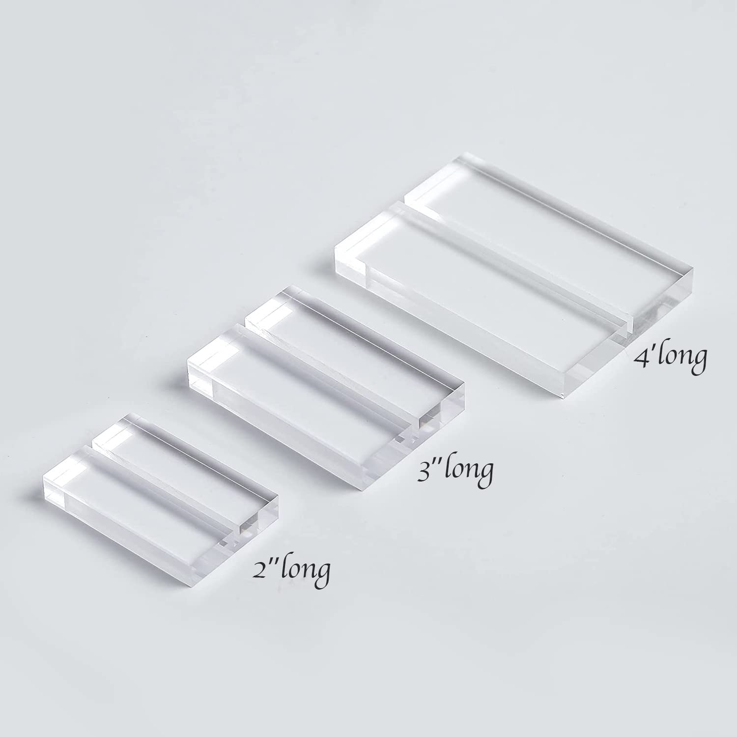 2" Small Acrylic Stand | Wedding Sign Holders, 35 Count