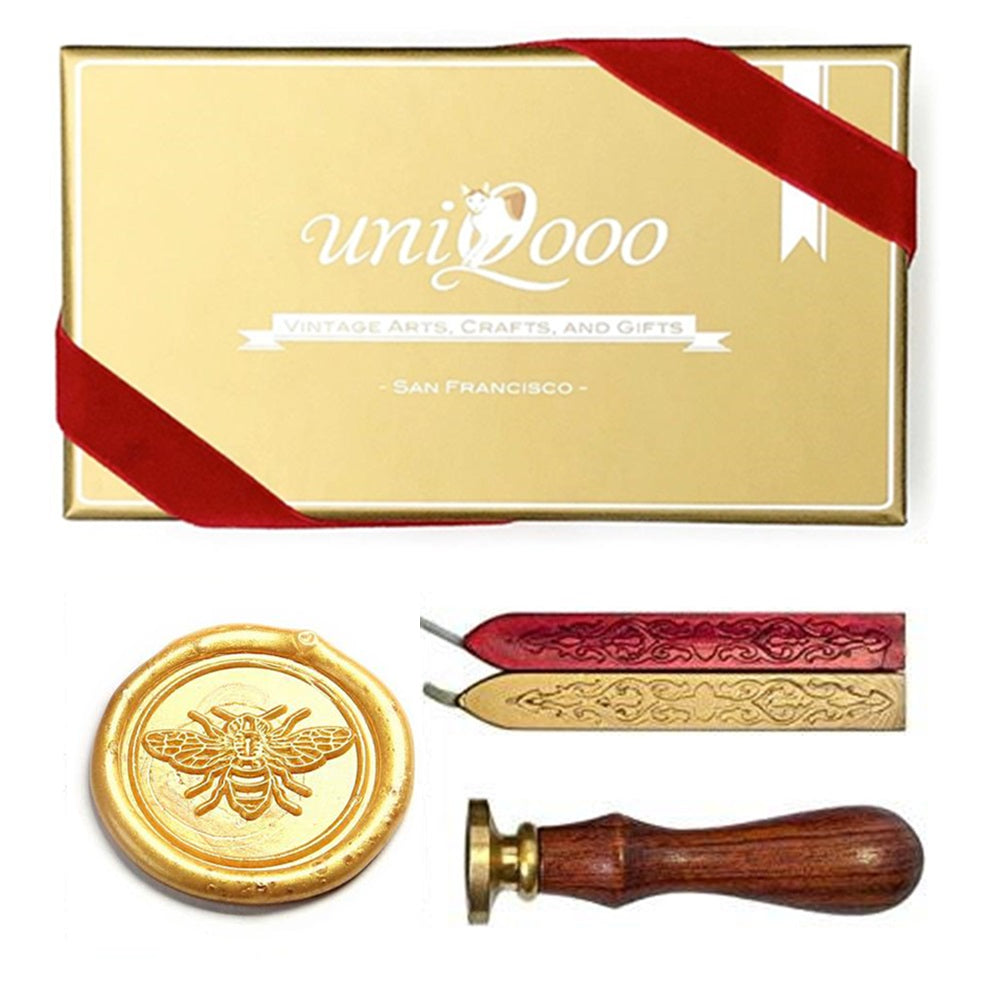 Bee Wax Seal Stamp Gift Kit