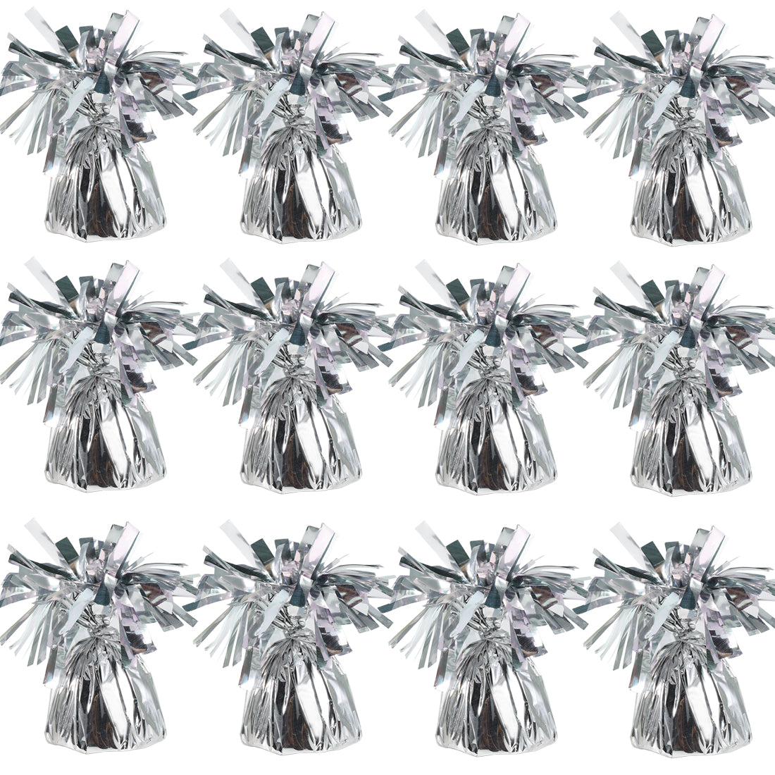 Metallic Silver Balloon Weights