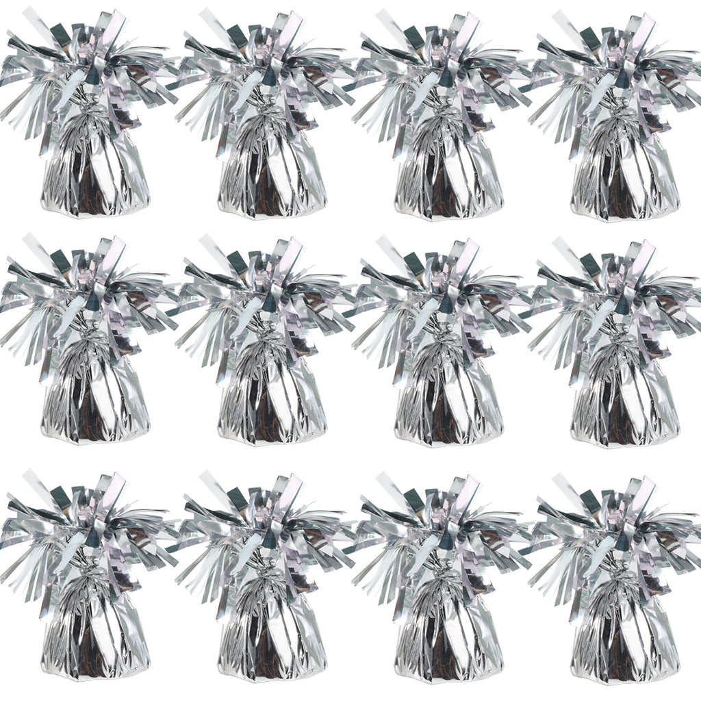 Metallic Silver Balloon Weights