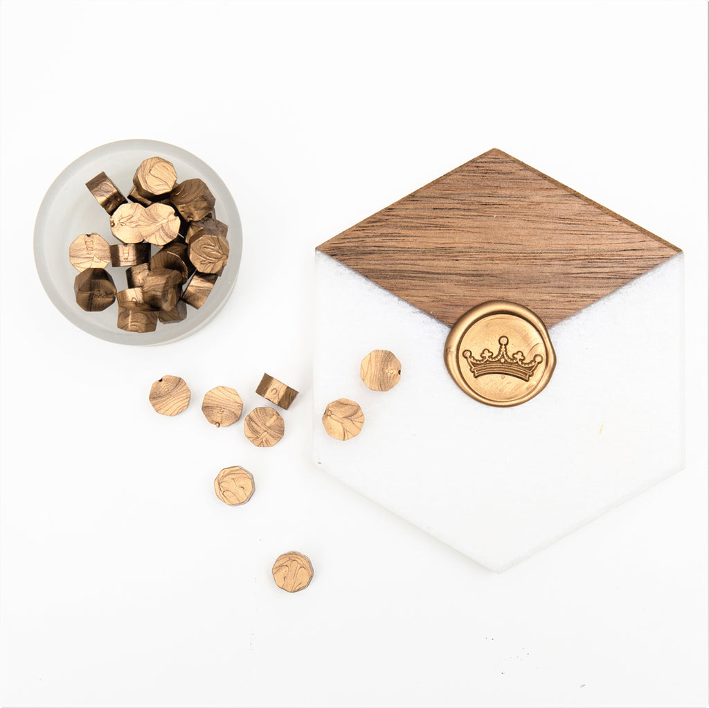 Sealing Wax Melting Spoon, Gold Finish
