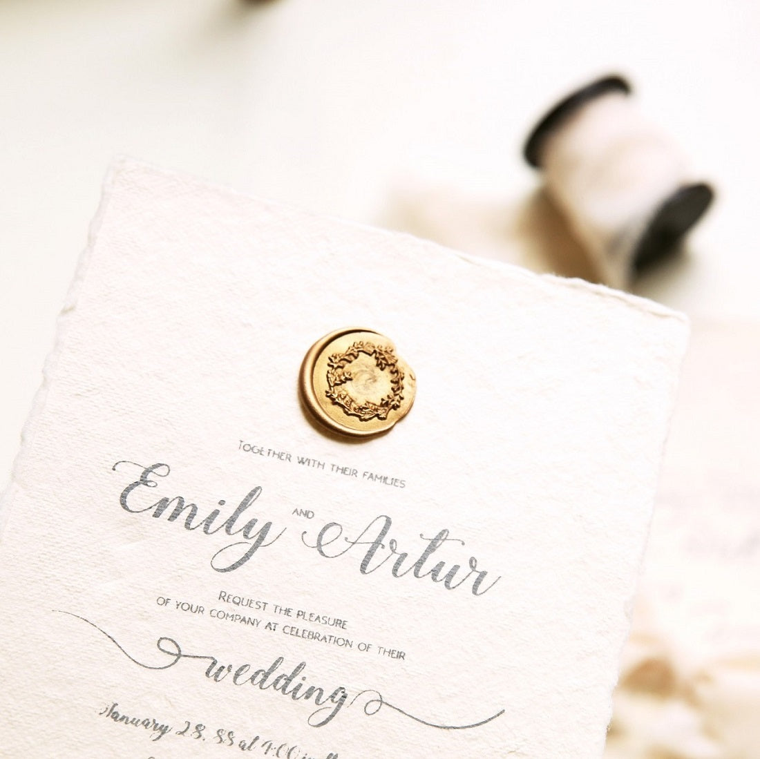 Garden Wreath Wax Seal Stamp