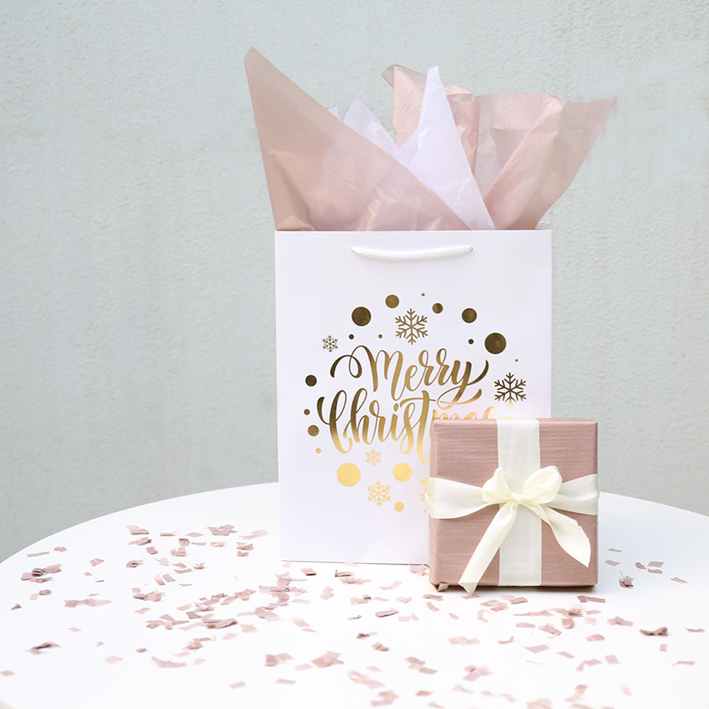 4 x Sheets Happy Birthday Tissue Paper In White and Gold Font Type Gift  Wrapping Pack Large Sheet Bundle