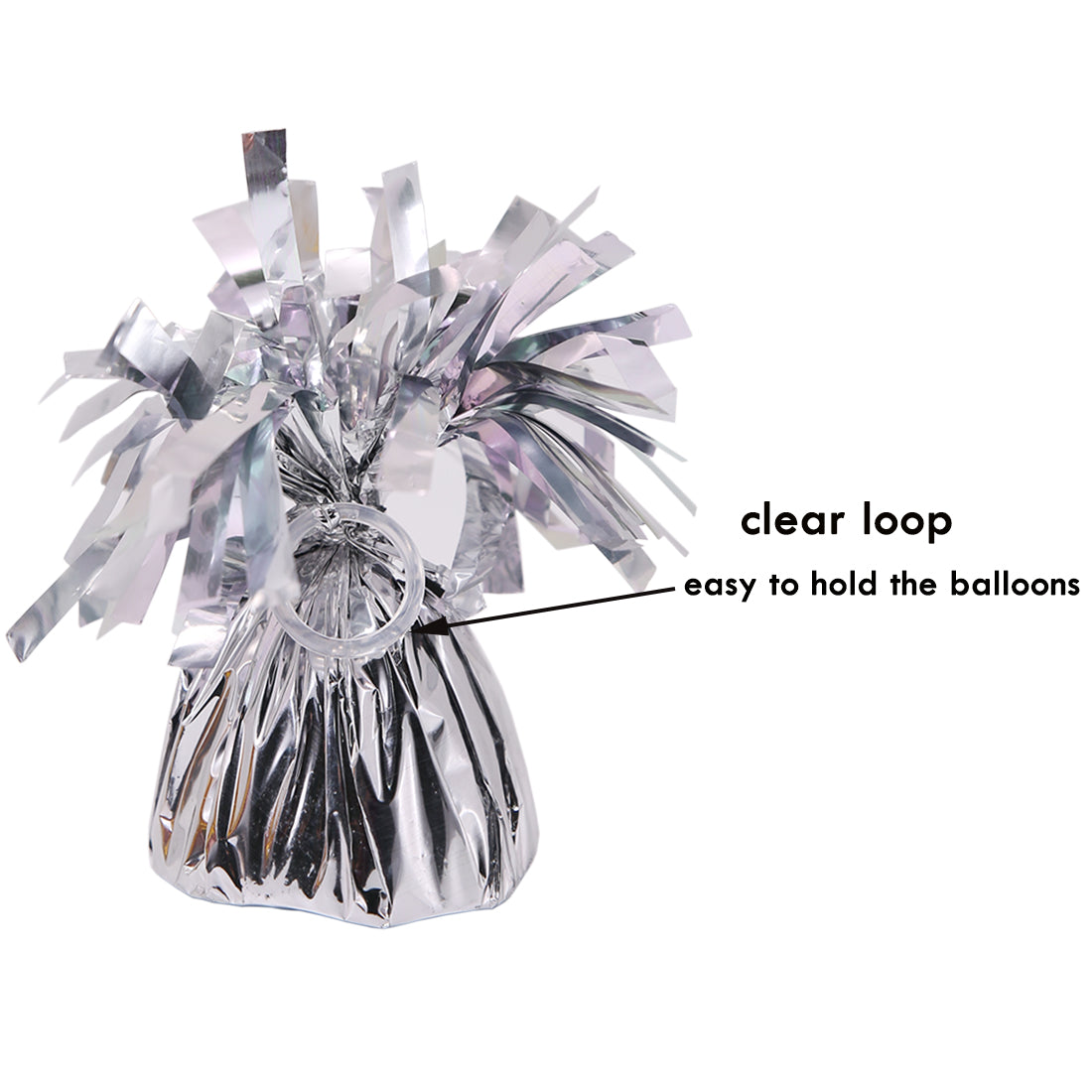 Metallic Silver Balloon Weights