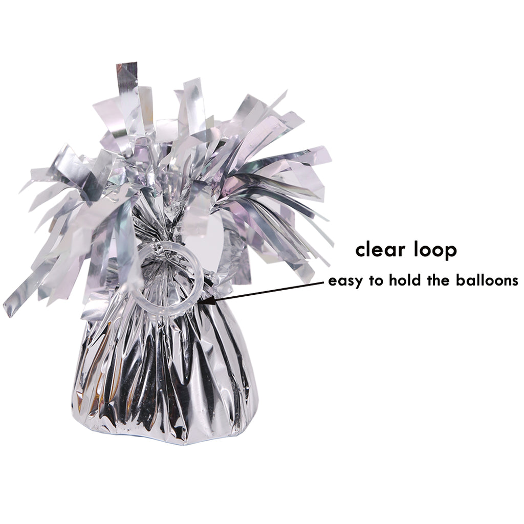 Metallic Silver Balloon Weights