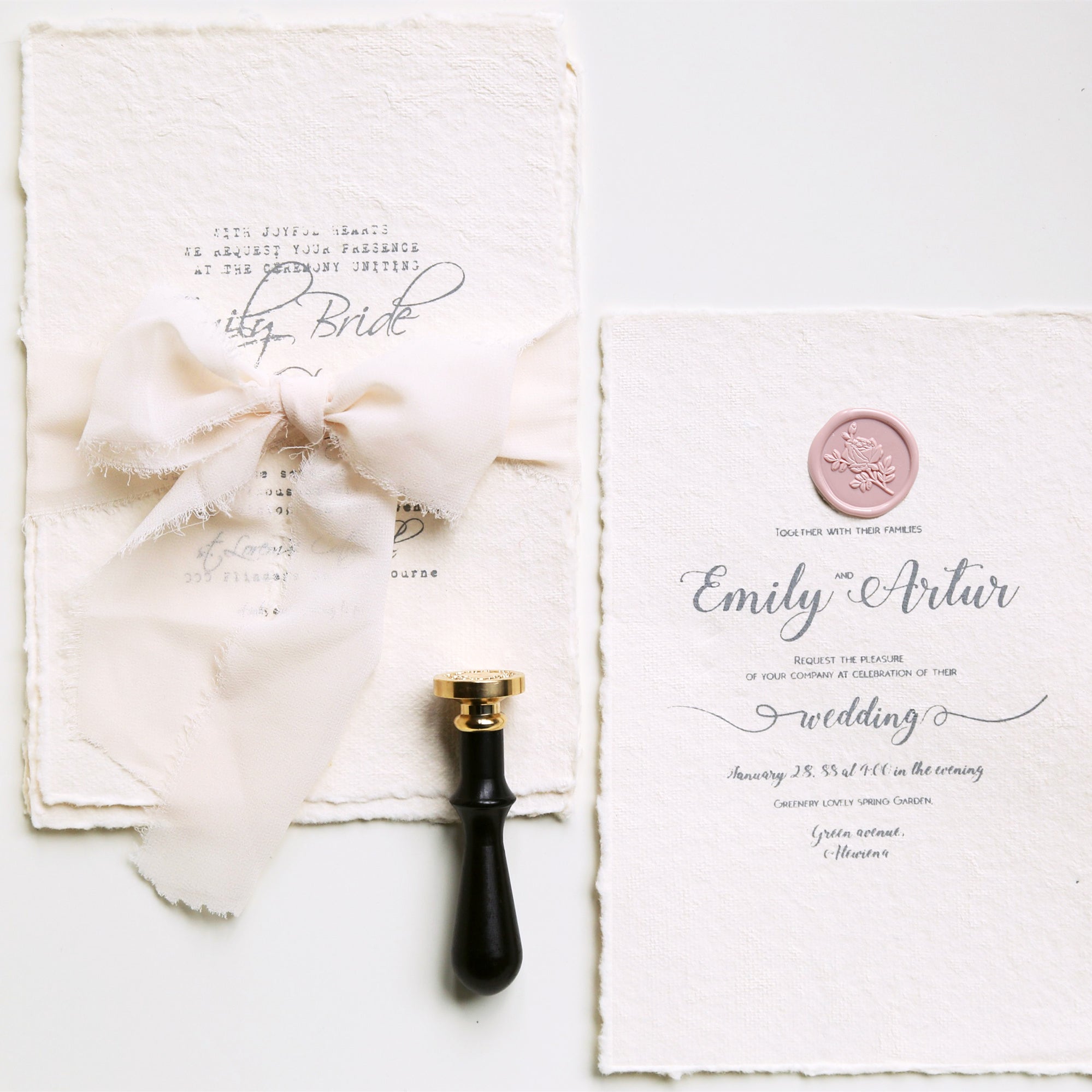 Wild Rose Wax Seal Stamp